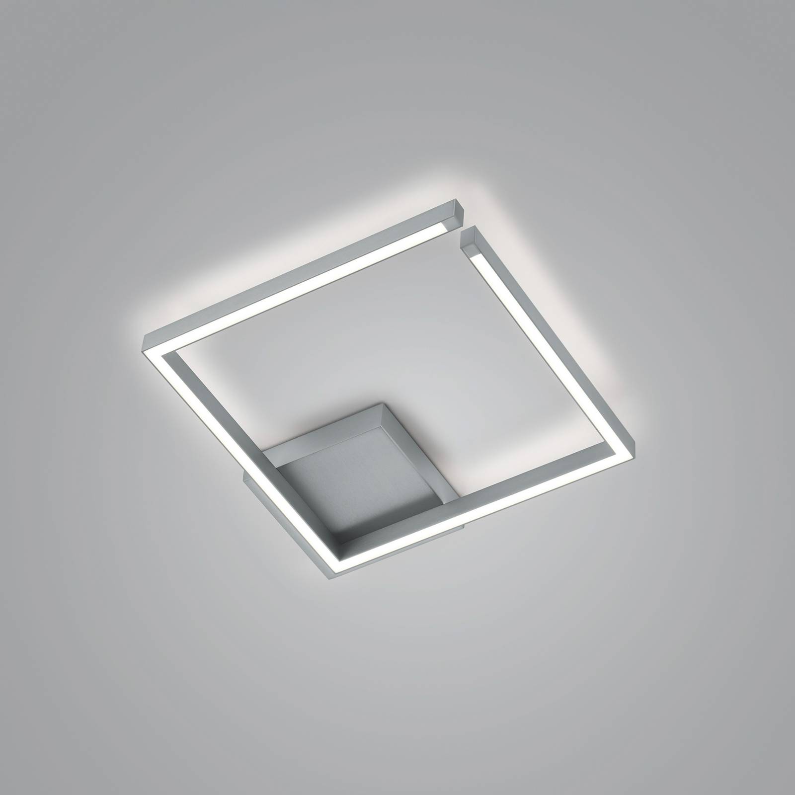 LED-Deckenleuchte Yoko, up/down, 40x40 cm, nickel LED-Deckenleuchte Yoko, up/down, 40x40 cm, nickel von Knapstein