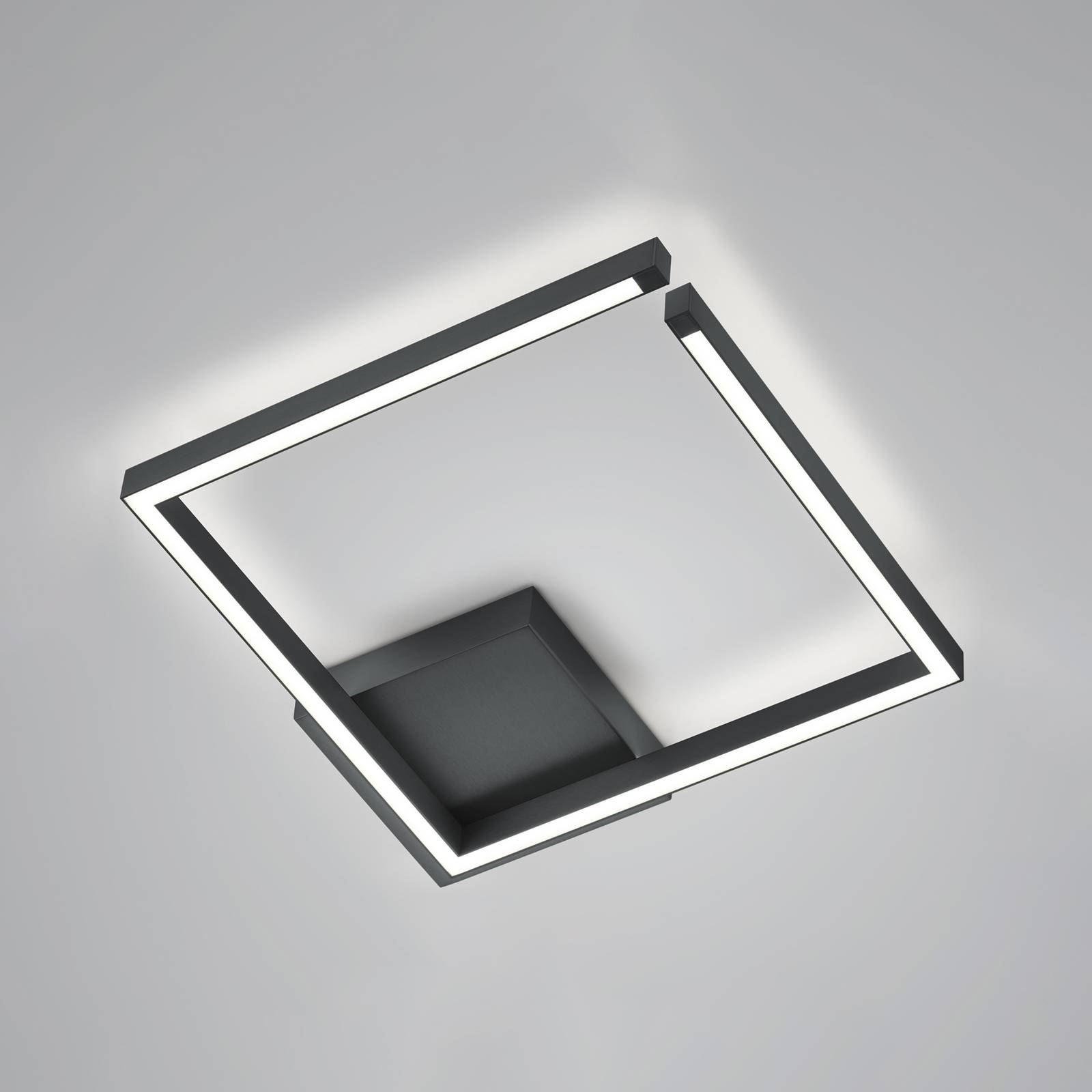 LED-Deckenleuchte Yoko, up/down, 40x40 cm, schwarz LED-Deckenleuchte Yoko, up/down, 40x40 cm, schwarz von Knapstein