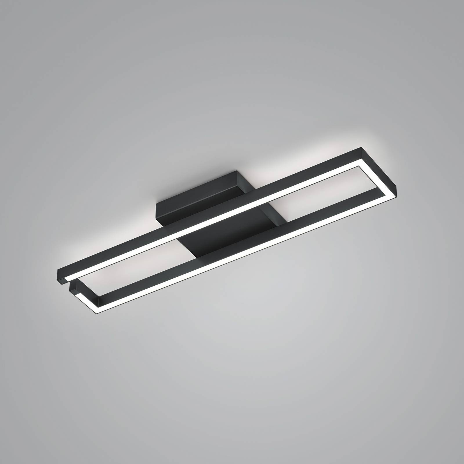 LED-Deckenleuchte Yoko, up/down, 70x13,5 cm, schwarz LED-Deckenleuchte Yoko, up/down, 70x13,5 cm, schwarz von Knapstein