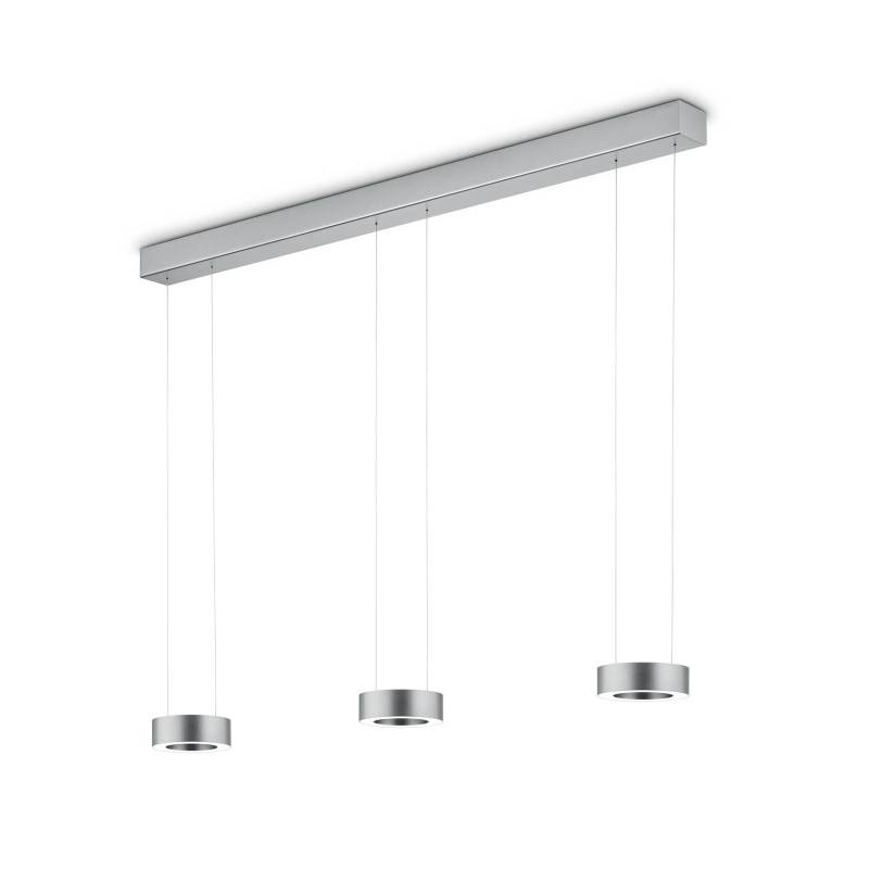 LED-Pendelleuchte Zera, nickel matt, Gestensteuerung von Knapstein