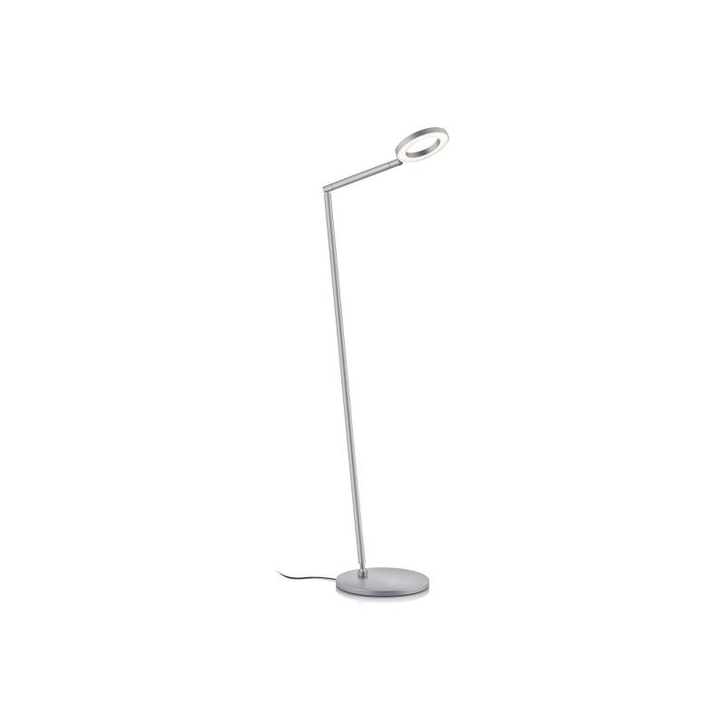 LED-Stehleuchte Tessa-S, nickel matt, CCT, Gestensteuerung von Knapstein