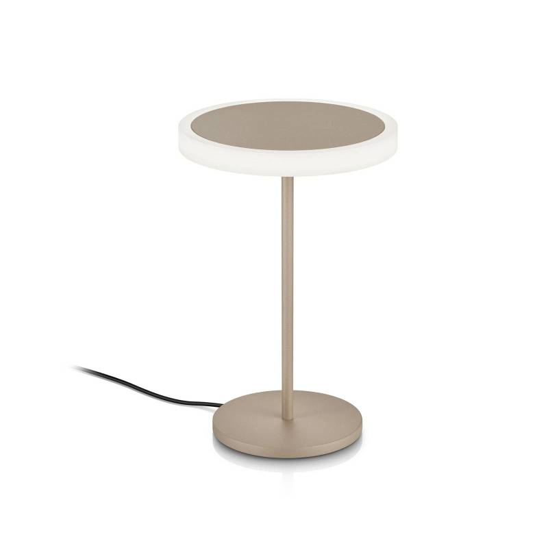 LED-Tischleuchte Tilda, sand metallic, Gestensteuerung von Knapstein