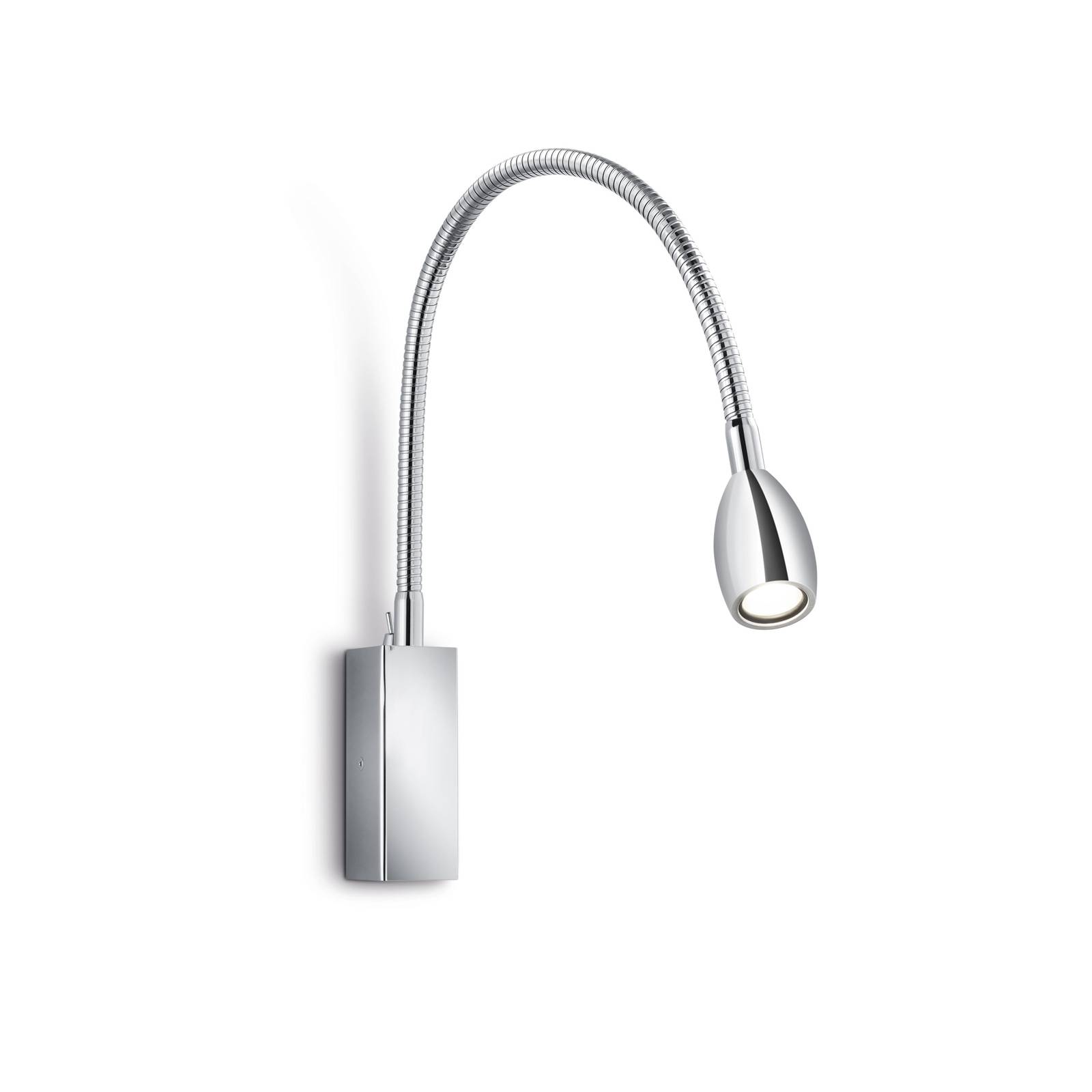 LED-Wandleuchte Banu mit Schalter, chrom, 30 cm LED-Wandleuchte Banu mit Schalter, chrom, 30 cm von Knapstein