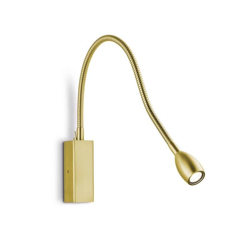LED-Wandleuchte Banu mit Schalter, messing, 30 cm von Knapstein