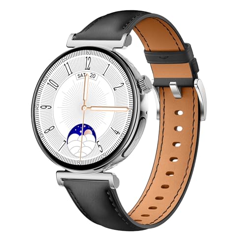 Knauermann PRO 3 Mini (2024) Silber - Gesundheitsuhr Smartwatch mit Telefoniefunktion - EKG + HRV und SOS Funktion - AMOLED Display - BT Bluetooth - Schlafapnoe - Edition 1, 14-24, rund von Knauermann