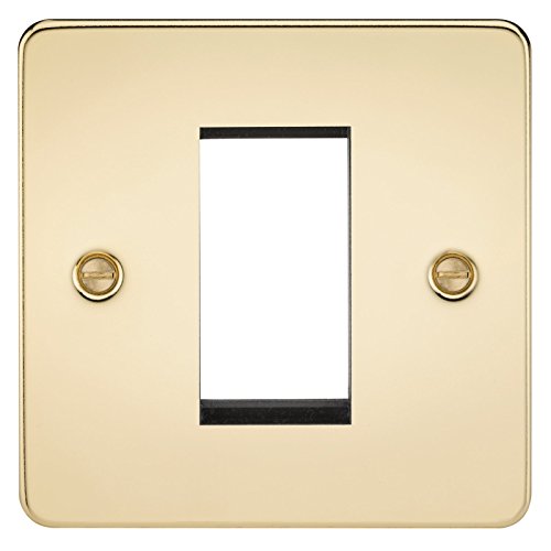 Knightsbridge FP1GPB Flache modulare Frontplatte, poliertes Messing, 1G von Knightsbridge