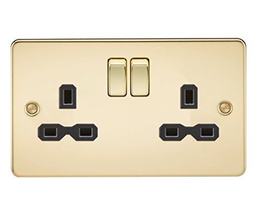 Knightsbridge Flat Plate Flache Platte, poliertes Messing von Knightsbridge
