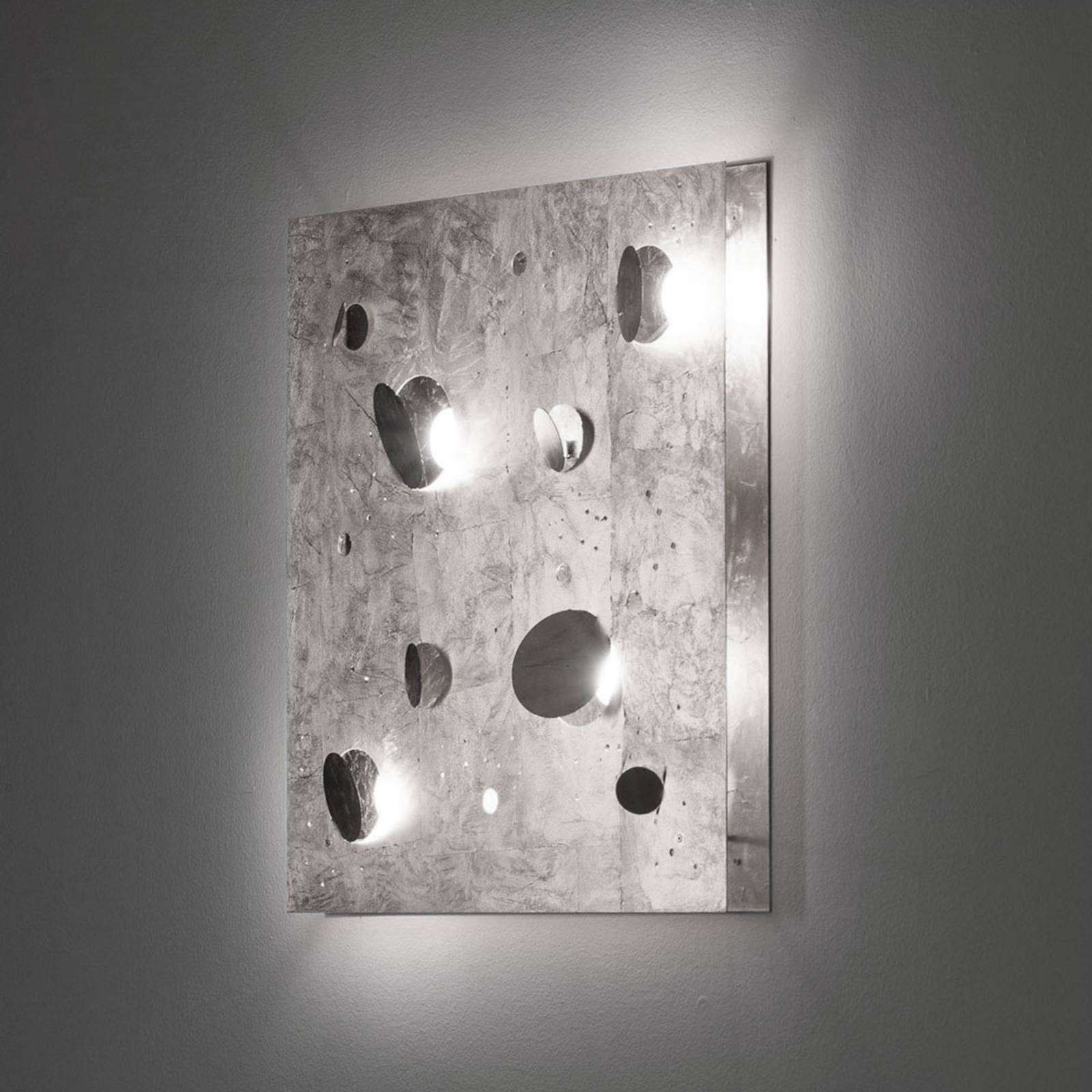 Knikerboker Buchi Wandleuchte 60x60cm blattsilber Knikerboker Buchi Wandleuchte 60x60cm blattsilber von Knikerboker