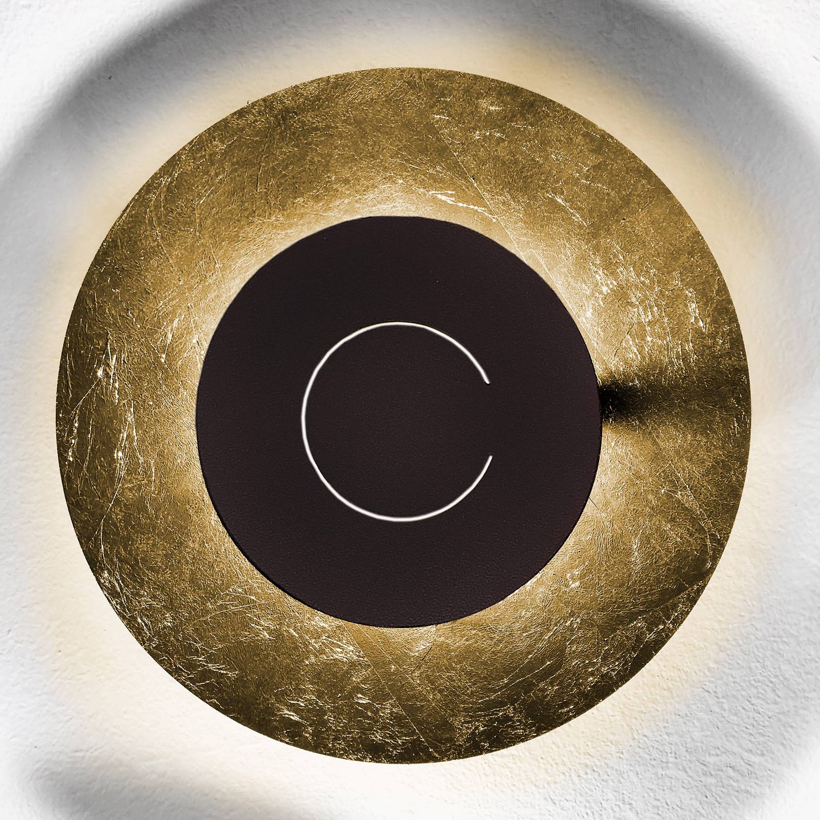 Knikerboker DoppioZero Wandlampe blattgold/kaffee Knikerboker DoppioZero Wandlampe blattgold/kaffee von Knikerboker