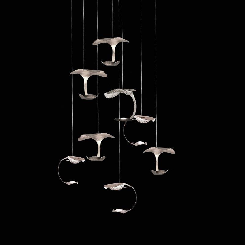 Knikerboker Le Gigine LED-Hängeleuchte 8fl silber von Knikerboker