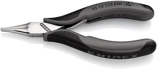 Knipex Elektronik-Greifzange Gesamt-L.115mm ESD flachbreite Backen Knipex Elektronik-Greifzange Gesamt-L.115mm ESD flachbreite Backen von Knipex-Werk