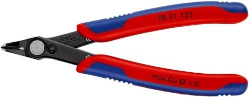 Knipex Elektronik-Seitenschneider Super-Knips® L.125mm Form 3 Facette nein von Knipex-Werk