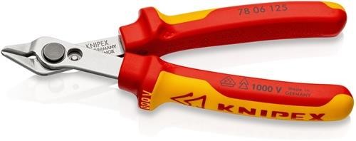 Knipex Elektronikseitenschneider Electronic Super-Knips L.125mm Form 0 Facette Knipex Elektronikseitenschneider Electronic Super-Knips L.125mm Form 0 Facette von Knipex-Werk