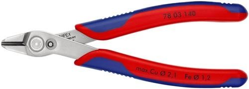 Knipex Elektronikseitenschneider Super-Knips® INOX L.140mm Facette nein pol. von Knipex-Werk