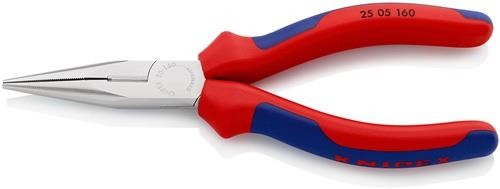 Knipex Flachrundzange L.160mm flach/rund ger.Mehrkomp.-Hüllen Knipex-Werk von Knipex-Werk