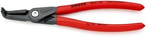 Knipex Präzisionssicherungsringzange J 31 f.Bohrungen D.40-100mm L.210mm von Knipex-Werk