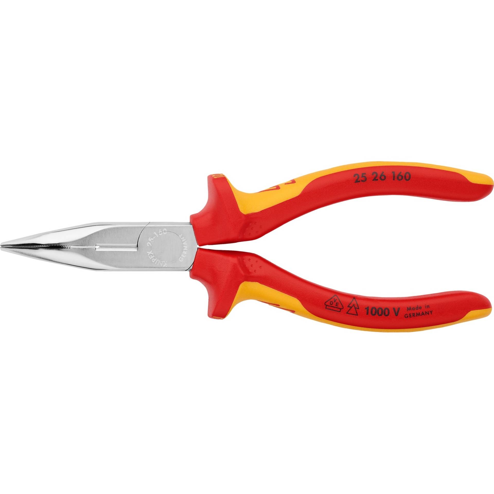 Flachrundzange 25 26 160 , Greifzange von Knipex