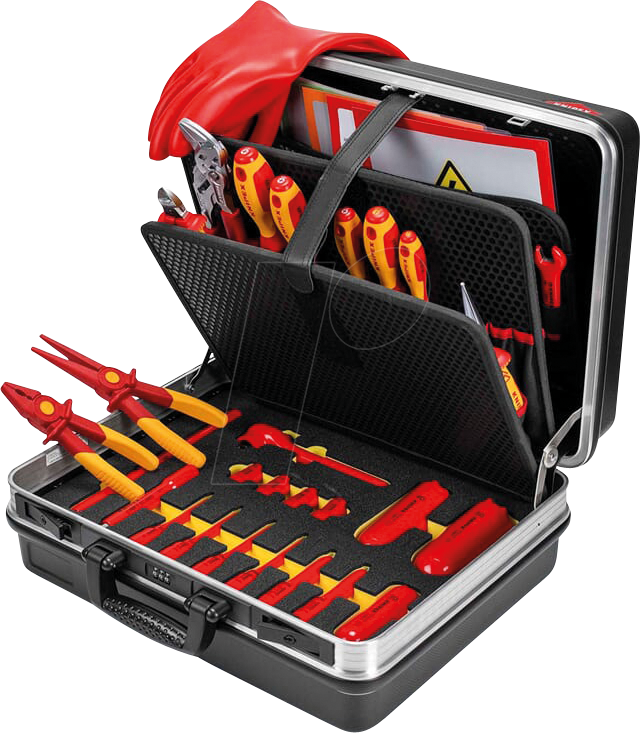 KN 00 21 05 EV - Werkzeugkoffer ''Basic'' E-Mobilität, 34-teilig von Knipex