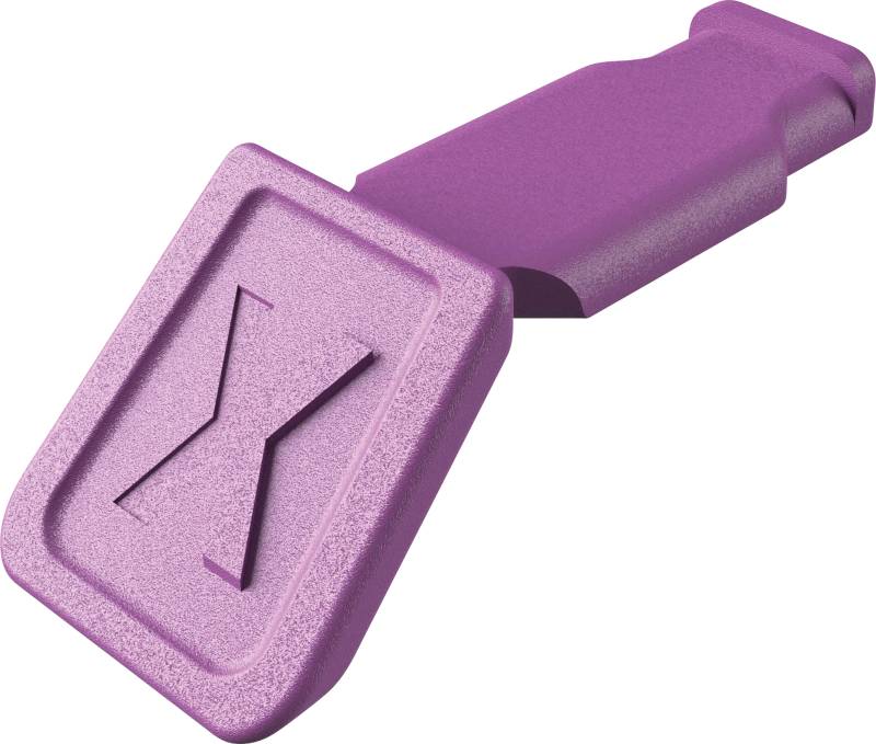 KN 00 61 10 CV - KNIPEX ColorCode Clip - 10 Stück, Violett von Knipex