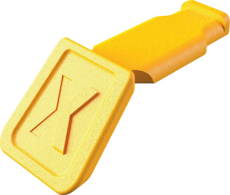 KN 00 61 10 CY - KNIPEX ColorCode Clip - 10 Stück, Gelb von Knipex