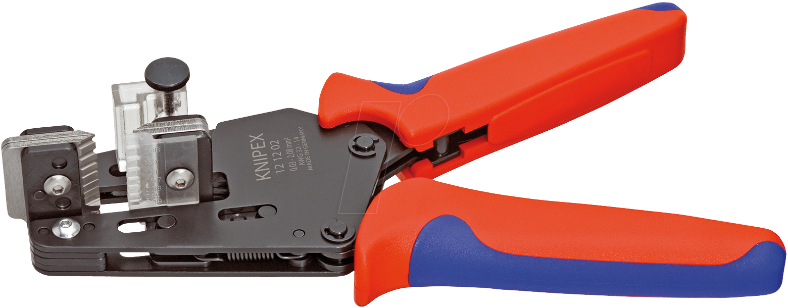 KN 12 12 02 - Abisolierzange, 195 mm, 0,03-2,0 mm² von Knipex