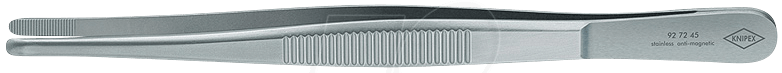 KN 92 72 45 - Pinzette, gerade, stumpf, 145 mm von Knipex