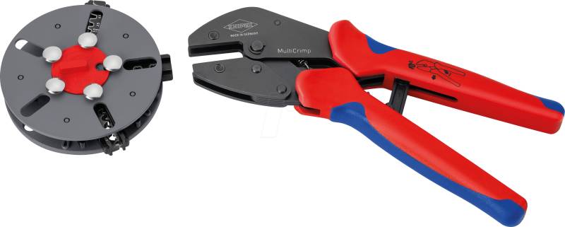 KN 97 33 03 - Crimpzange, MultiCrimp®, mit 3 PV Crimpeinsätzen, 250 mm von Knipex