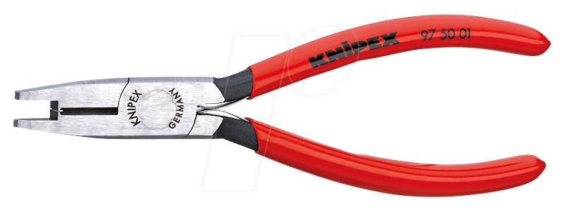 KN 97 50 01 - Crimpzange, mit Schneiden, 155 mm, Scothlockverbinder von Knipex