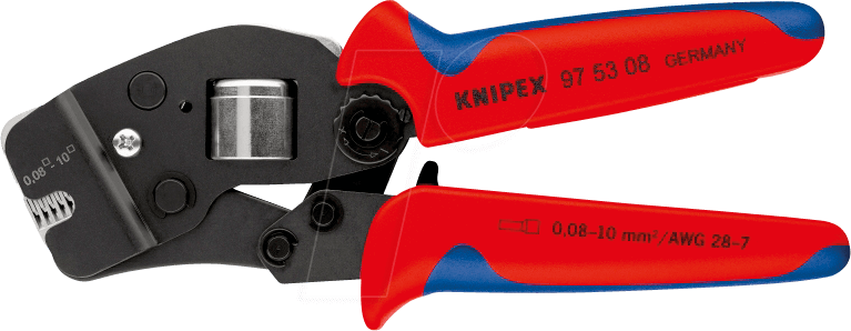 KN 97 53 08 - Crimpzange, selbsteinstellend, 190 mm, Aderendhülsen von Knipex