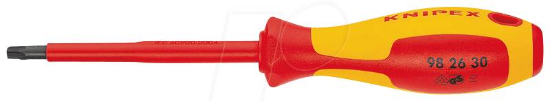 KN 98 26 10 - Schraubendreher Mehrkomponentengriff, TORX (TX), 10 von Knipex