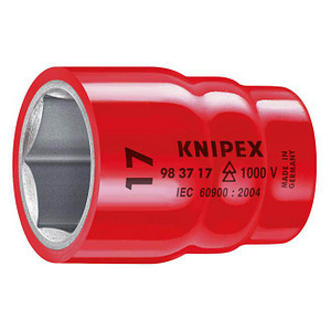 KNIPEX 1/2" 6-kant Steckschlüsseleinsatz Größe: 1/2 Zoll, 12,0 mm von Knipex