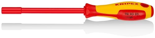 KNIPEX Steckschlüssel mit Schraubendreher-Griff isoliert mit Mehrkomponenten-Hüllen, VDE-geprüft brüniert 232 mm 98 03 05 KNIPEX Steckschlüssel mit Schraubendreher-Griff isoliert mit Mehrkomponenten-Hüllen, VDE-geprüft brüniert 232 mm 98 03 05 von Knipex