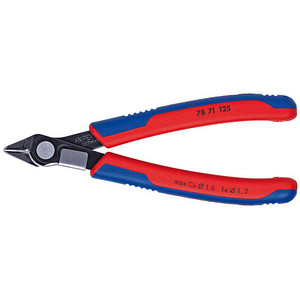 KNIPEX Super Knips® mit Drahklemme 78 71 125 Elektronik-Seitenschneider von Knipex