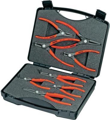 Knipex 00 21 25 Seegeringzangen-Set Passend für Außen- und Innenringe 12-25 mm, 19-60 mm 10-25 mm, 19-60 mm Spitzenform abgewinkelt 90°, gerade von Knipex