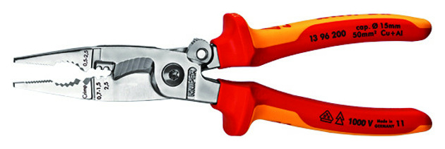 Knipex 13 96 200 Installationszange 200 mm VDE Knipex 13 96 200 Installationszange 200 mm VDE von Knipex