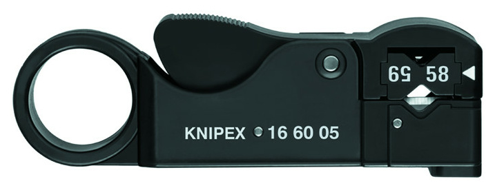 Knipex 16 60 05 SB Koax-Abisolierwerkzeu 105 mm von Knipex