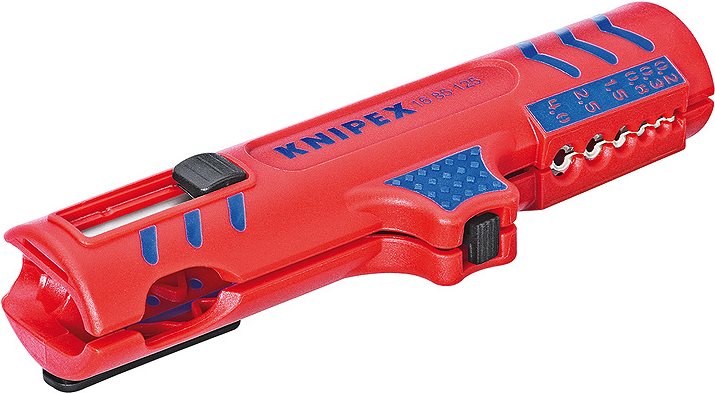 Knipex 16 85 125 SB Kabelentmanteler Geeignet für Rundkabel, Feuchtraumkabel 8 bis 13 mm 0.2 bis 4.0 mm² von Knipex