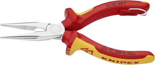 Knipex 25 06 160 T Elektronik- u. Feinmechanik Flachrundzange 160mm Knipex 25 06 160 T Elektronik- u. Feinmechanik Flachrundzange 160mm von Knipex