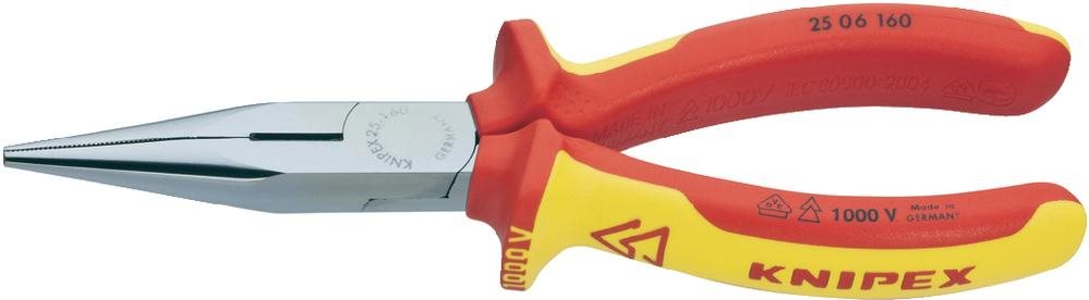 Knipex 25 06 160 VDE Flachrundzange Gerade 160 mm Knipex 25 06 160 VDE Flachrundzange Gerade 160 mm von Knipex