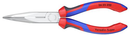 Knipex 26 25 200 Elektronik- u. Feinmechanik Flachrundzange 40° gebogen 200mm von Knipex