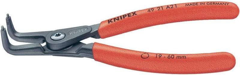 Knipex 49 21 A11 Seegeringzange Passend f�r Au�enringe 10-25 mm Spitzenform abgewinkelt 90� von Knipex