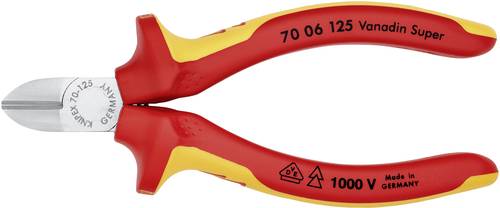 Knipex 70 06 125 VDE Seitenschneider mit Facette 125mm von Knipex