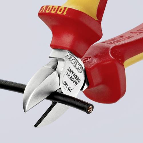 Knipex 70 06 140 VDE Seitenschneider mit Facette 140mm von Knipex