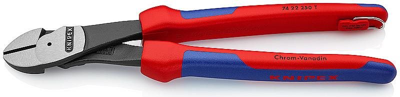 Knipex 74 22 250 T Werkstatt Kraft-Seitenschneider mit Sicherungsöse 250 mm Knipex 74 22 250 T Werkstatt Kraft-Seitenschneider mit Sicherungsöse 250 mm von Knipex