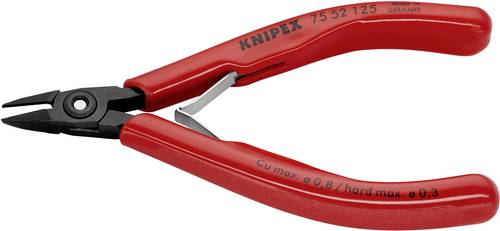 Knipex 75 52 125 Elektronik- u. Feinmechanik Seitenschneider mit Facette 125mm von Knipex