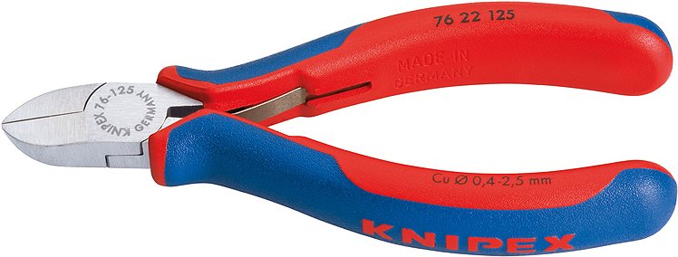 Knipex 76 22 125 Elektronik- u. Feinmechanik Seitenschneider ohne Facette 125 mm Knipex 76 22 125 Elektronik- u. Feinmechanik Seitenschneider ohne Facette 125 mm von Knipex