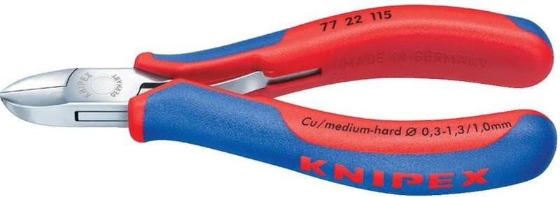 Knipex 77 22 115 SB Elektronik- u. Feinmechanik Seitenschneider ohne Facette 115 mm Knipex 77 22 115 SB Elektronik- u. Feinmechanik Seitenschneider ohne Facette 115 mm von Knipex