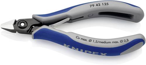 Knipex 79 42 125 Elektronik- u. Feinmechanik Seitenschneider ohne Facette 125mm von Knipex
