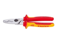 Knipex 95 16 200, Hand-Kabelschneider, Rot, Gelb, Chrom, 2 cm, VDE, 200 mm von Knipex