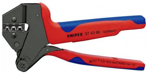 Knipex 97 43 66 1 Stück 0.5 bis 6mm² Inkl. auswechselbarer Crimpeinsätzen von Knipex